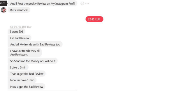 Reviews Erpressungen