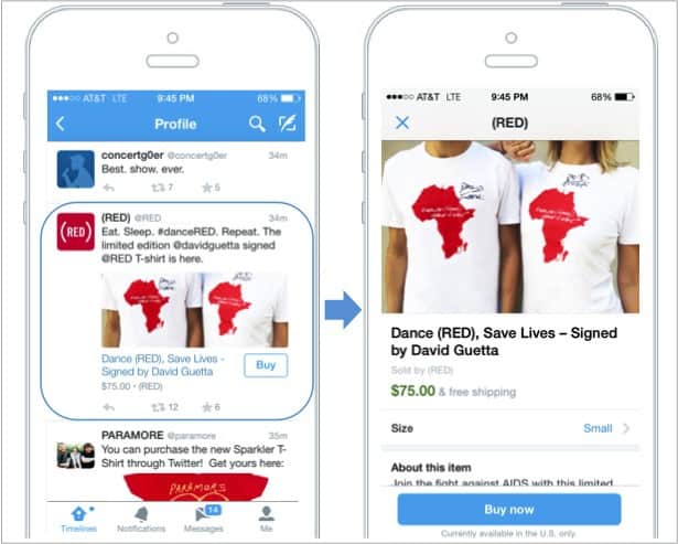 Twitter BuyNow-Button