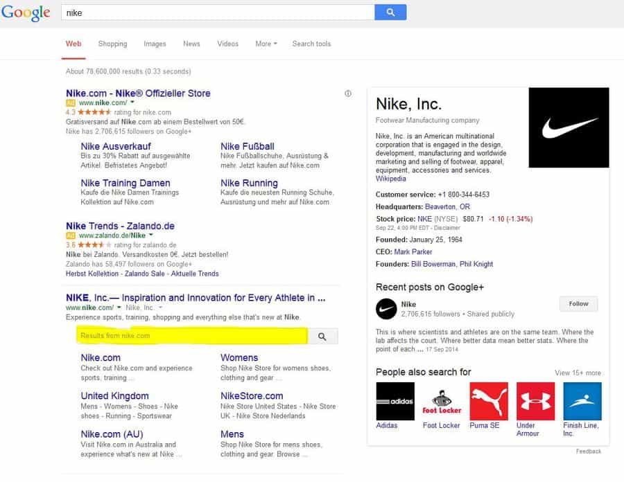 google-search-nike